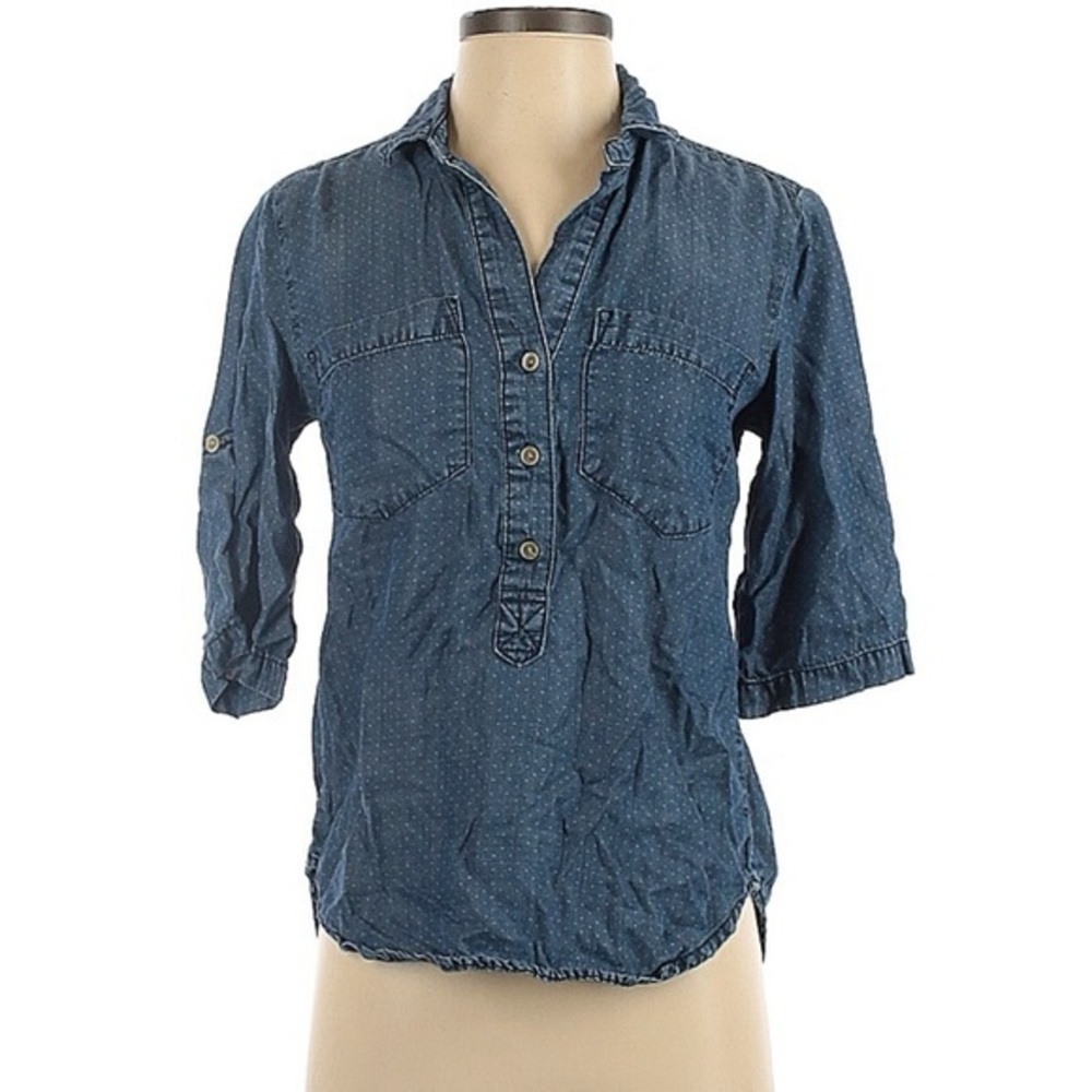Cloth & Stone Size XS 3/4 Sleeve Blouse